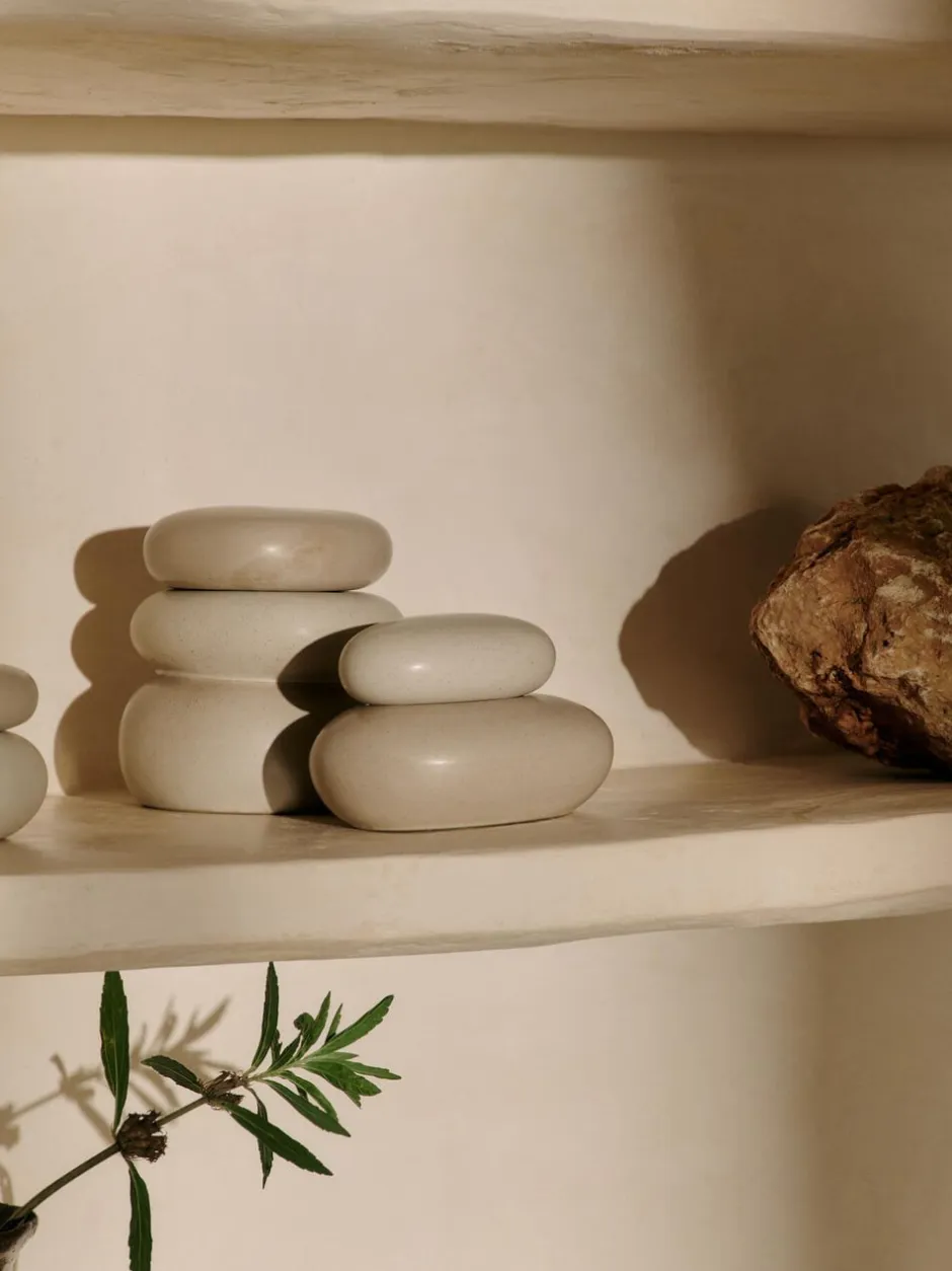 Opbevaring<Ferm Living Pebble Box - Large - Sand/Cream