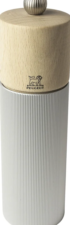Køkkenartikler<Peugeot Peberkværn Line 18 cm Natur/grå Aluminium/Bøg