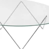 Møbler<Gubi Pedrera Coffee Table Base: Chrome, Top: Transparent Glass