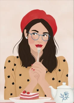 Plakater & Rammer<Poster & Frame Petra Holikova - French Cafe Flerfarvet