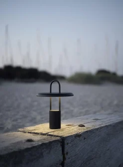 Trådløse Lamper<Stelton Pier portable LED Table Lamp H25 Black
