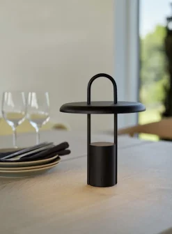 Trådløse Lamper<Stelton Pier portable LED Table Lamp H25 Black