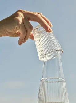 Glas|Karafler & Kander<Stelton Pilastro karaffel med glas 1 l, clear