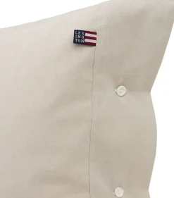 Sengetøj & Lagner<Lexington Pin Point Cotton Pillowcase Beige