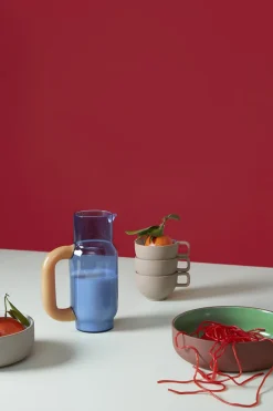 Karafler & Kander<Studio About PITCHER, BLUE/MILKY AMBER