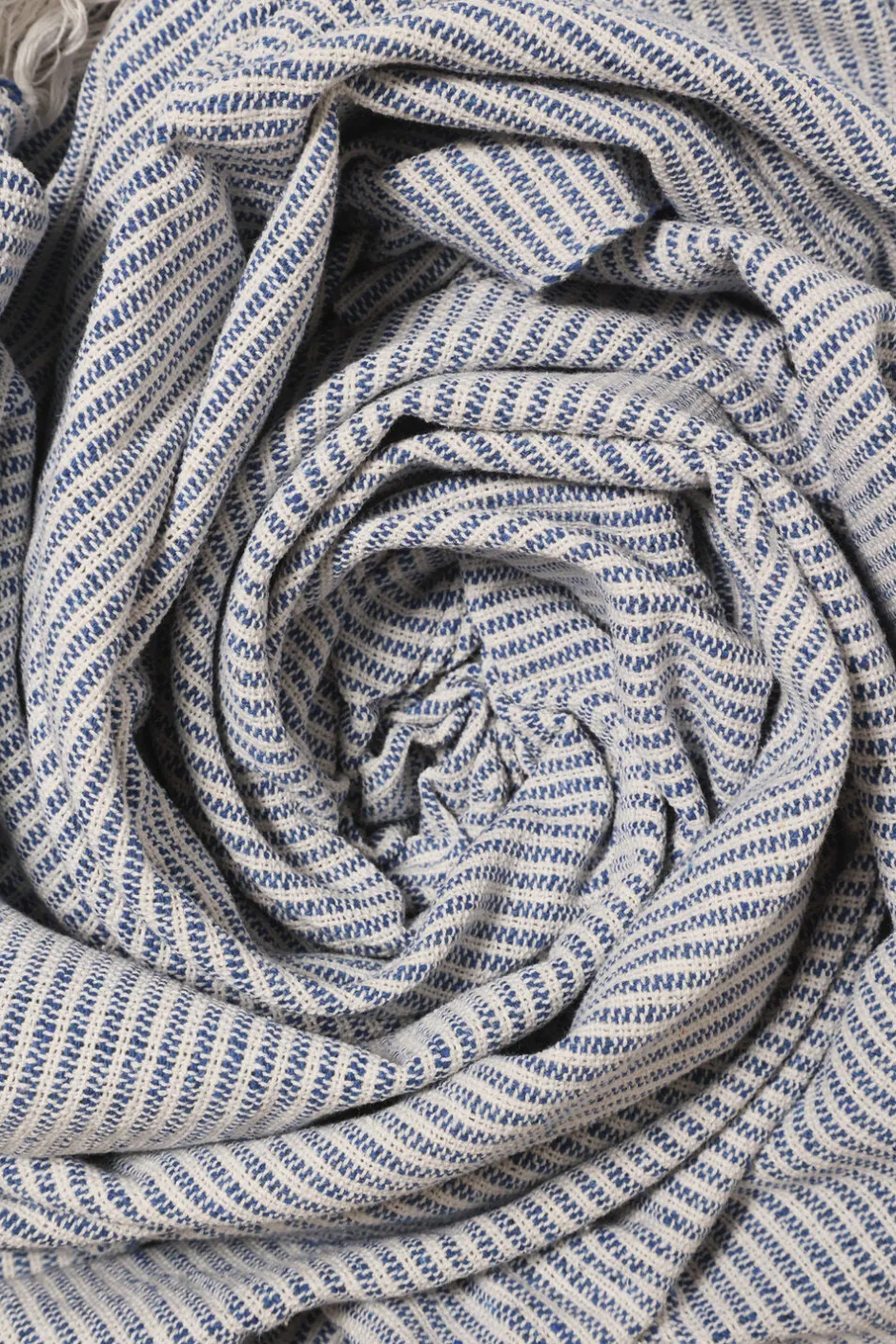 Plaider<AU Maison Plaid, Vævet-Royal Blå/Natur, 130x180 cm