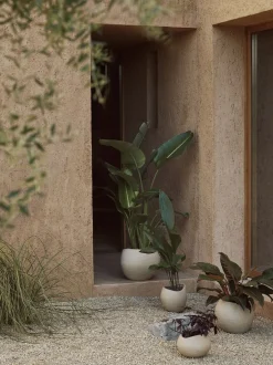 Vaser & Urtepotteskjulere<Audo Copenhagen Plantas Planter, H 26, Ivory
