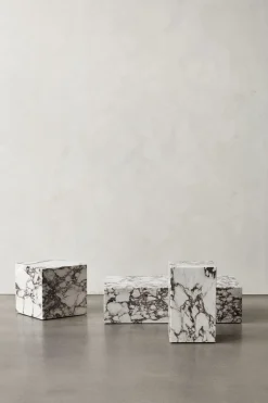 Møbler<Audo Copenhagen Plinth Cubic, Calacatta Viola