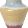 Vaser & Urtepotteskjulere<Kähler Poppery Vase H12 cm pink/mint/gul