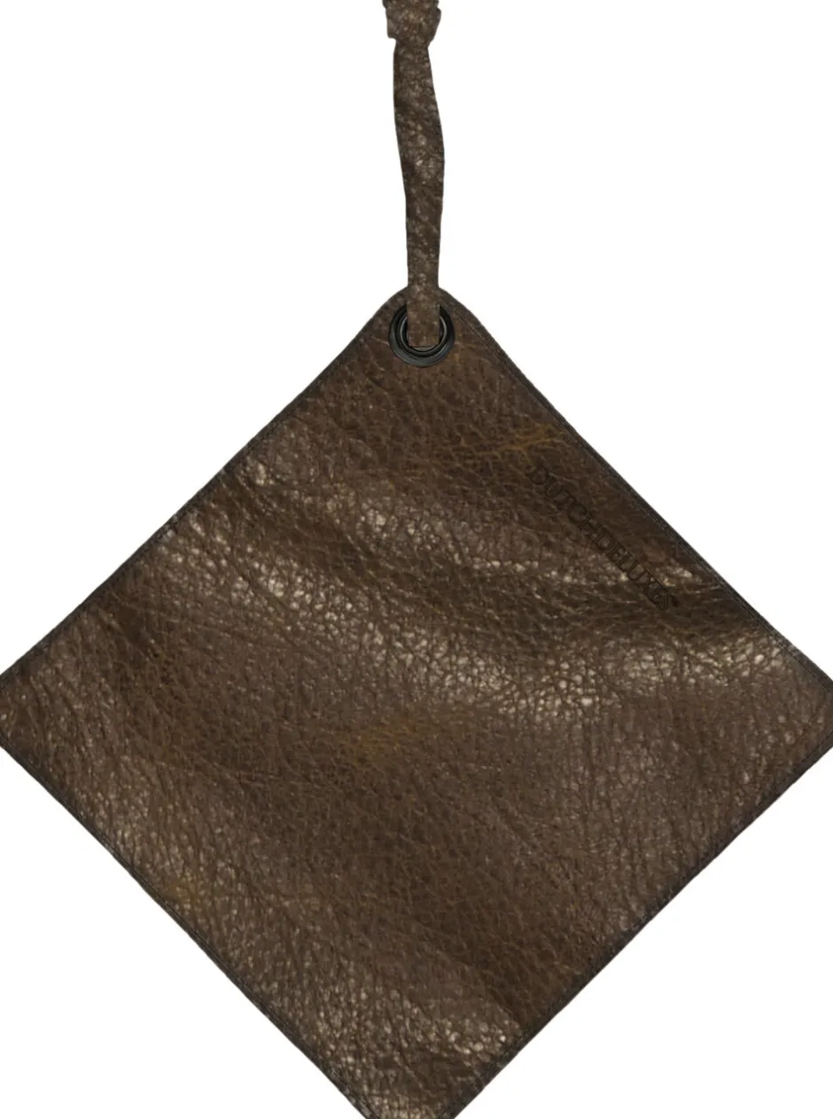 Tekstiler Til Køkkenet<DutchDeluxes Pot Holder, Vintage Brown Leather, with smart insert