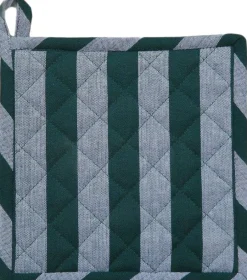 Tekstiler Til Køkkenet<Magasin du Nord Collection Pot holder 22x22 cm BIRK - Stripe dark green