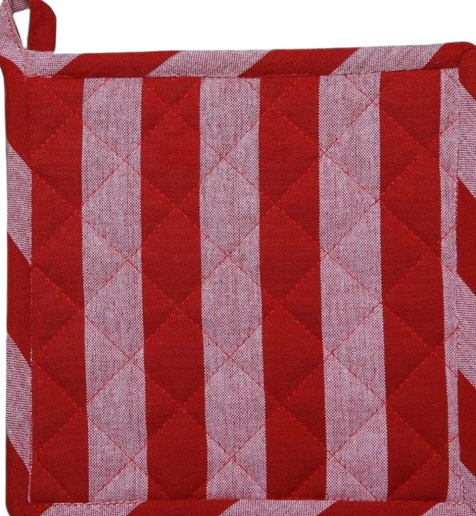 Tekstiler Til Køkkenet|Juletekstiler<Magasin du Nord Collection Pot holder 22x22 cm BIRK - Stripe dark red