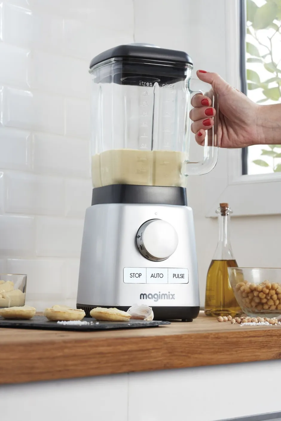 Køkkenmaskiner<Magimix Power blender mat stål 1,8 liter