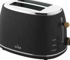 Køkkenmaskiner<Witt Premium brødrister, 2 skiver Wood black