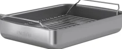 Bageartikler<Eva Trio Professionel bradepande med rist 30x22 cm keramisk Slip-Let®