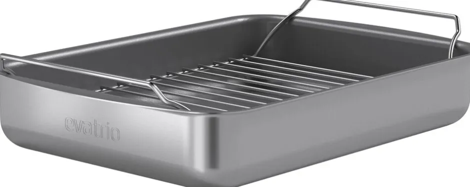 Bageartikler<Eva Trio Professionel bradepande med rist 30x22 cm keramisk Slip-Let®