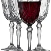 Glas<Lyngby Glas Rødvin 4 stk. Lyngby Melodia