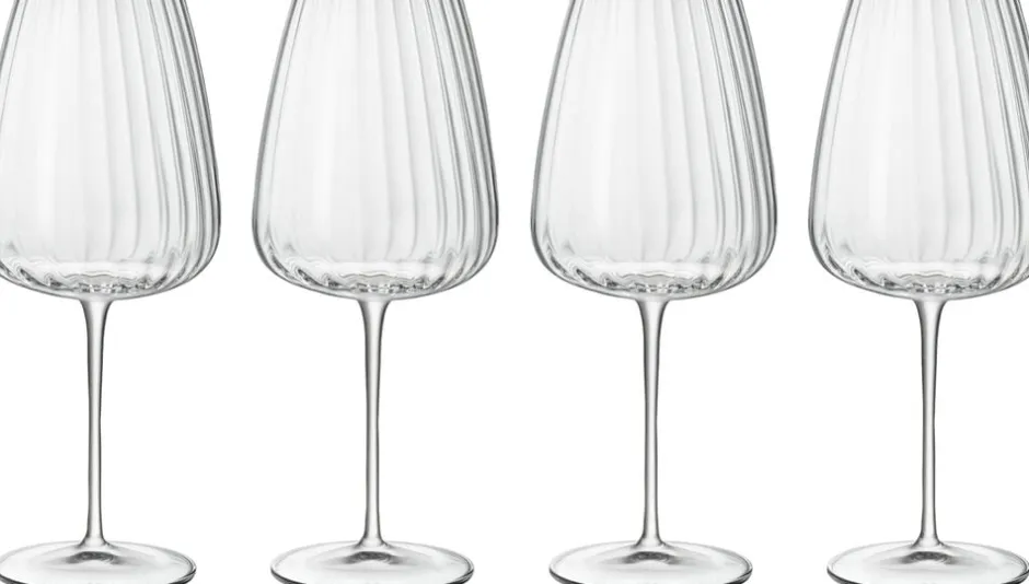 Glas<Luigi Bormioli Rødvinsglas bordeaux Optica 70 cl 4 stk.