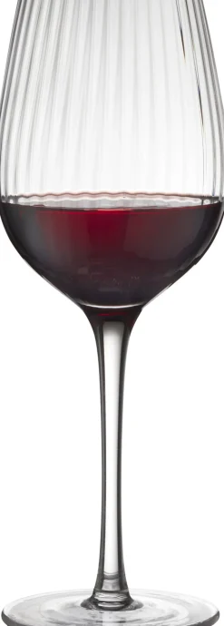 Glas<Lyngby Glas Rødvinsglas Palermo Gold 40 cl 4 stk.