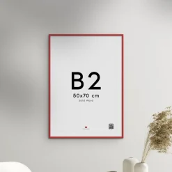 Plakater & Rammer<Poster & Frame Wood Red