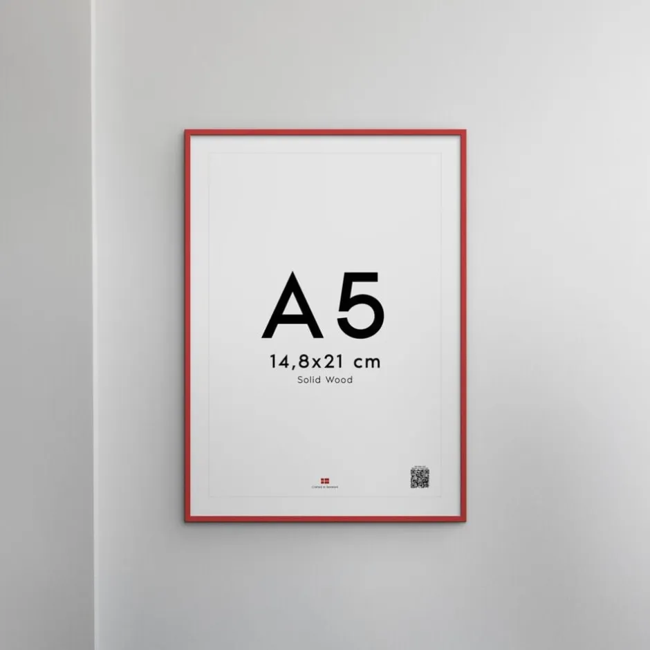 Plakater & Rammer<Poster & Frame Wood Red