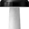 Trådløse Lamper<Audo Copenhagen Reverse Table Lamp, Carrara, Black ( CE-ETL-UK)