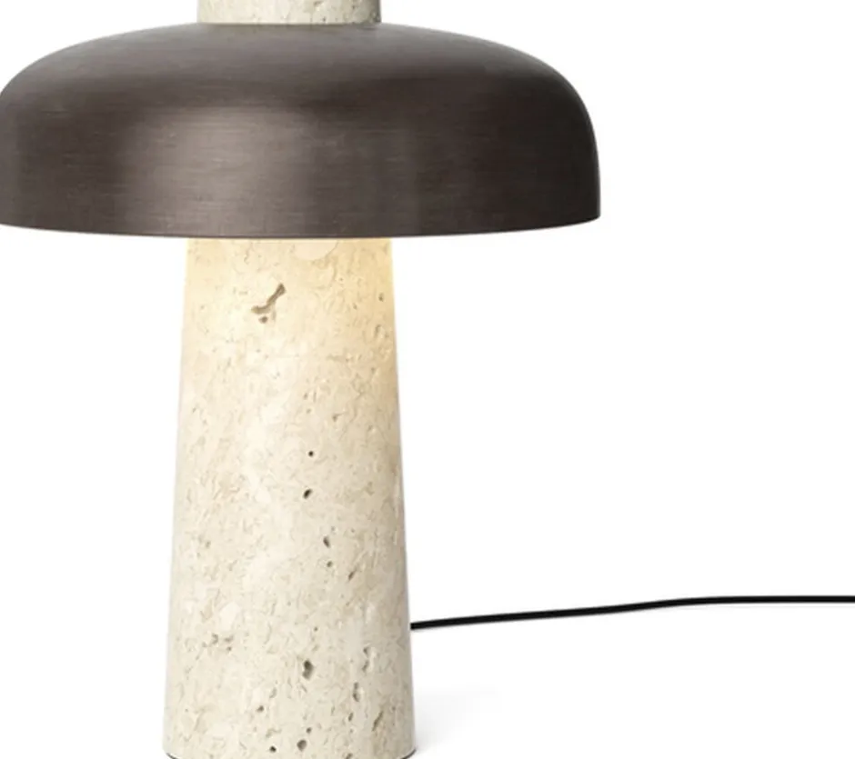 Bordlamper<Audo Copenhagen Reverse, Table Lamp, Travertine, Br