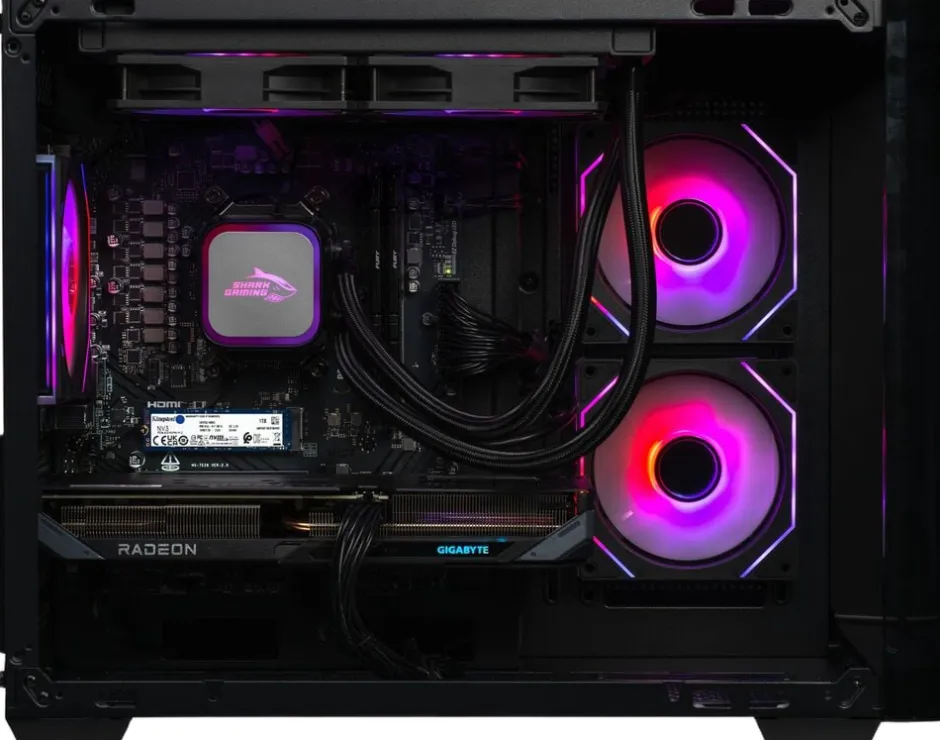 Elektronik<Shark Gaming RGBeast Mini R500 - 9060XT Gaming PC