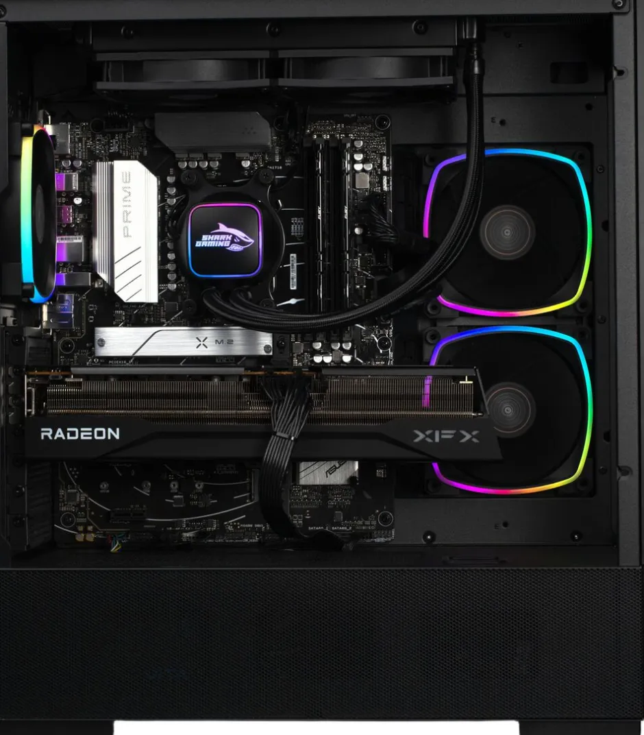 Elektronik<Shark Gaming RGBeast TR708 - 9070XT Gaming PC