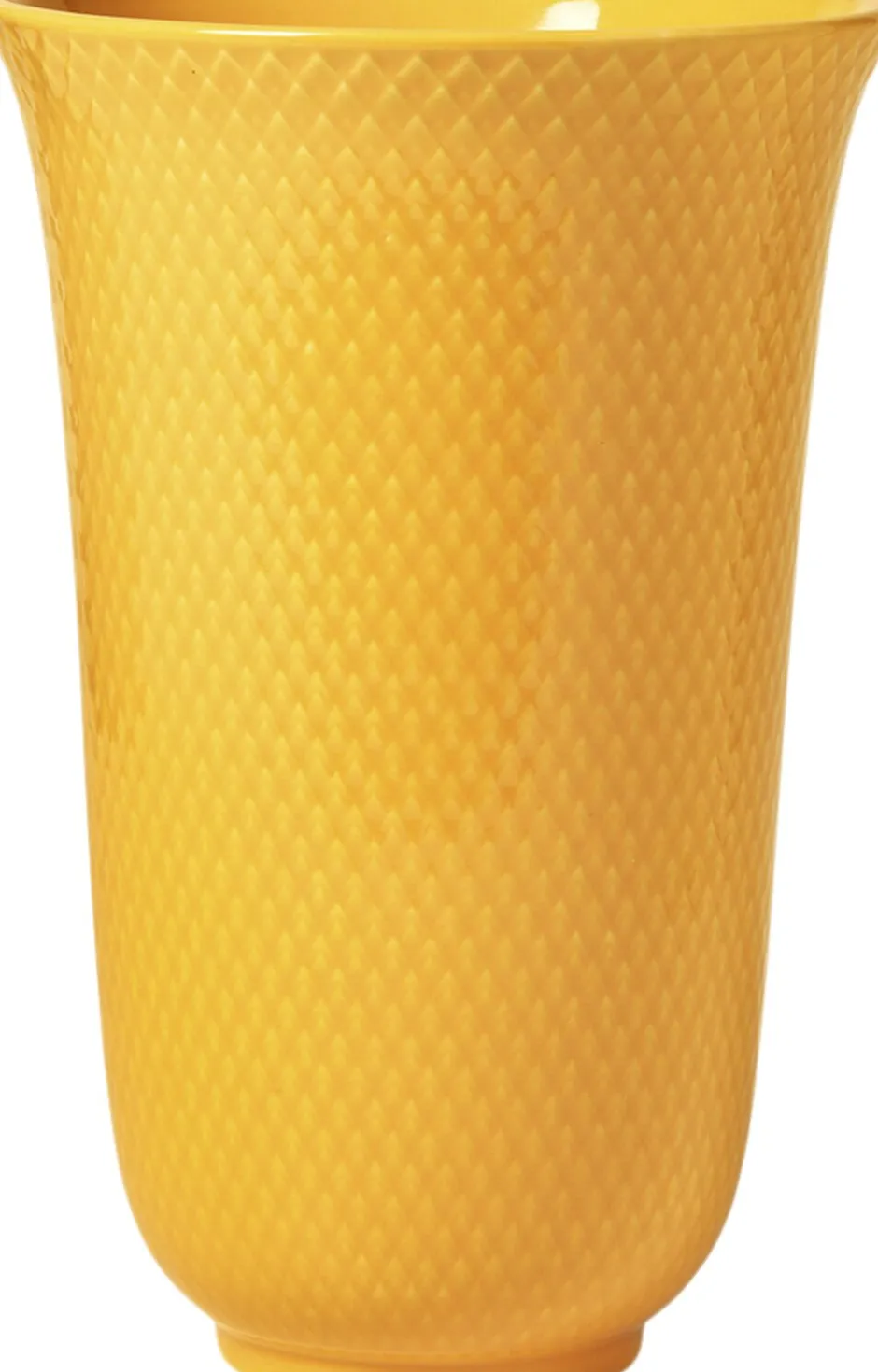 Vaser & Urtepotteskjulere<Lyngby Porcelæn Rhombe Color Vase H20 gul porcelæn