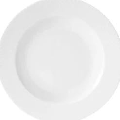 Tallerkener<Lyngby Porcelæn Rhombe dyb tallerken 23 cm.