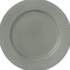 Tallerkener<Lyngby Porcelæn Rhombe Earth Frokosttallerken Ø21 cm moss