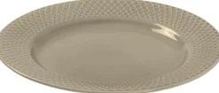 Tallerkener<Lyngby Porcelæn Rhombe Earth Frokosttallerken Ø23 cm clay