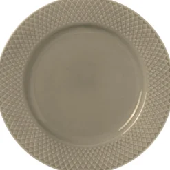 Tallerkener<Lyngby Porcelæn Rhombe Earth Frokosttallerken Ø23 cm clay