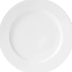 Tallerkener<Lyngby Porcelæn Rhombe flad tallerken Hvid