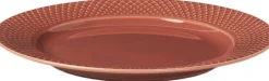 Tallerkener<Lyngby Porcelæn Rhombe Frokosttallerken Ø23 cm terracotta porcelæn