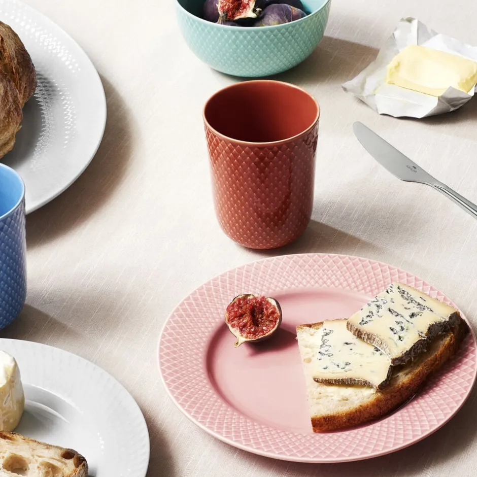 Kopper & Krus<Lyngby Porcelæn Rhombe Krus 33 cl blå porcelæn