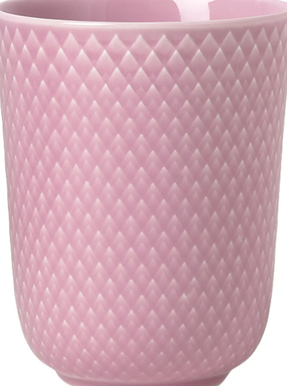 Kopper & Krus<Lyngby Porcelæn Rhombe Krus 33 cl rosa porcelæn
