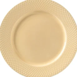 Tallerkener<Lyngby Porcelæn Rhombe Middagstallerken Ø27 cm sand porcelæn
