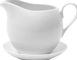 Tilbehør Til Bordet<Lyngby Porcelæn Rhombe Saucekande 67 cl hvid porcelæn
