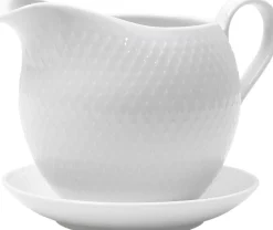 Tilbehør Til Bordet<Lyngby Porcelæn Rhombe Saucekande 67 cl hvid porcelæn