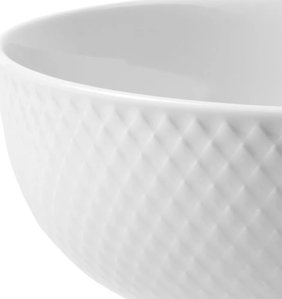 Skåle & Fade<Lyngby Porcelæn Rhombe Skål Ø15. 5 cm hvid