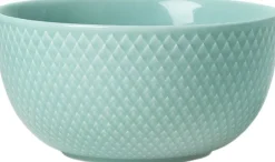Skåle & Fade<Lyngby Porcelæn Rhombe Skål Ø13 cm aqua porcelæn
