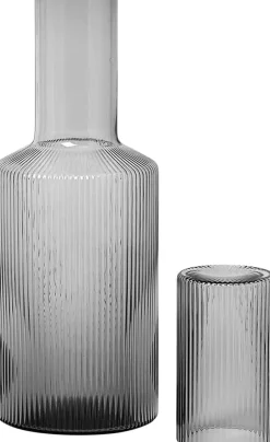 Karafler & Kander<Ferm Living Ripple Lid - Smoked Grey
