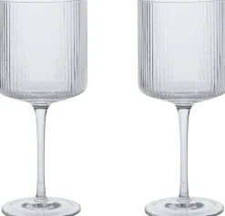Glas<Ferm Living Ripple Red Wine Glasses - Set of 2