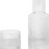 Karafler & Kander<Ferm Living Ripple Small Carafe Set - Clear