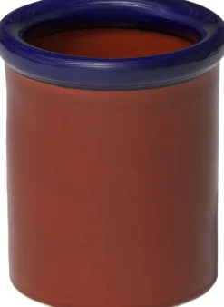 Vaser & Urtepotteskjulere<NINE ROD Pot ceramic H175 x Ø153 Dark blue/Terracotta