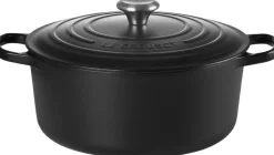 Gryder & Pander<Le Creuset Rund Gryde 28 Black SIGNA