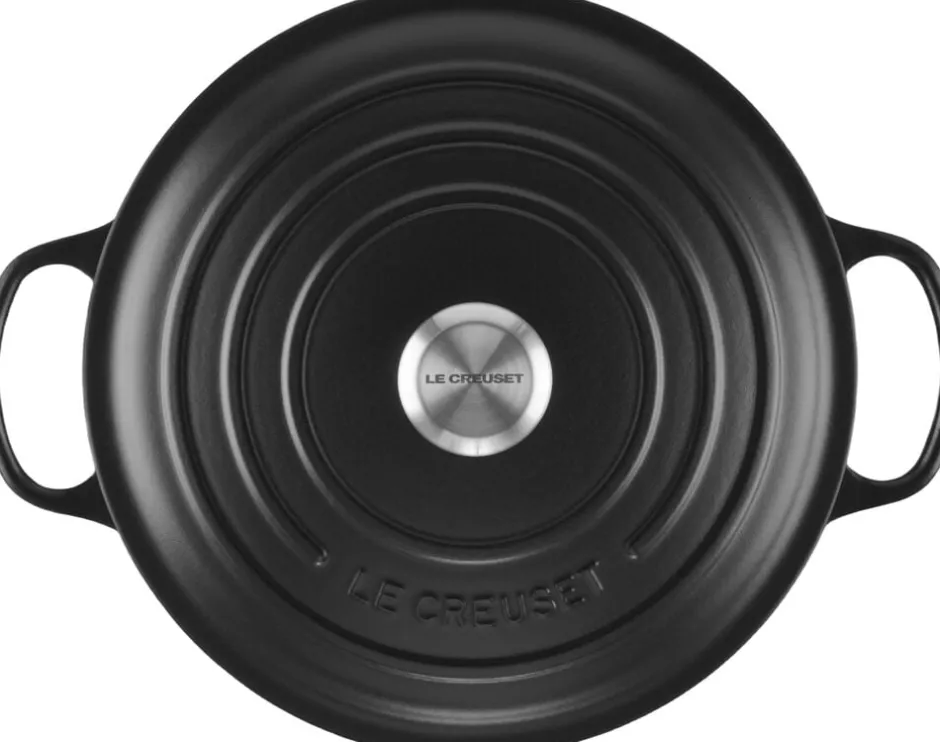 Gryder & Pander<Le Creuset Rund Gryde 28 Black SIGNA