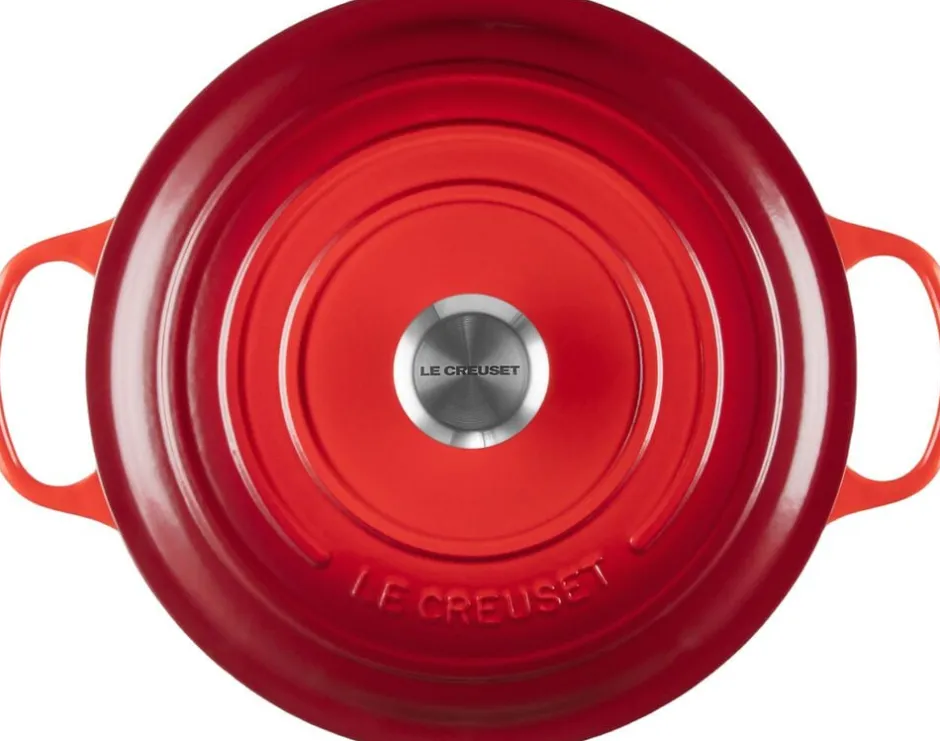 Gryder & Pander<Le Creuset Rund Gryde 28 Cerise SIGNA